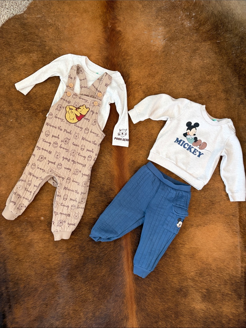 12 month boys Disney outfit bundle